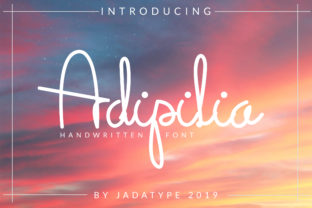 Adipilia Script Font for Editorial Design