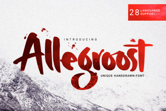 Allegroost: The Edgy Handwritten Font for Bold Digital Branding