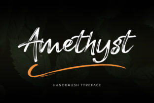 Amethyst: A Modern Brush Script Font for Elegant Web Design