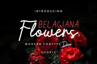 Belagiana Flowers Duo Review: A Premium Script Handwritten Font