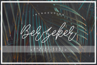Berzeker Script Handwritten Font for Modern Web Design