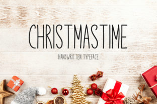 Christmastime Handwritten Font for Holiday Web Design