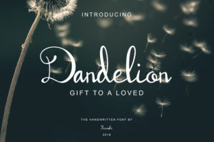 Dandelion Script Typeface for Elegant Web Design