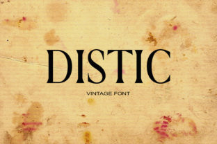 Distic: A Sophisticated Serif Font for Editorial Design