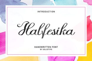 Halfesika Script: A Romantic Handwritten Font for Brand Identity