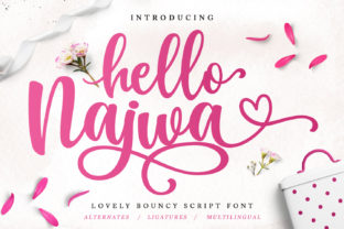 Hello Najwa: The Romantic Script Handwritten Font for Crafters