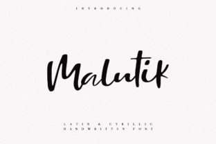 Malutik: A Modern Script Handwritten Font for Elegant Web Design