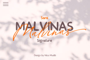 Malvinas Duo: The Perfect Script and Sans Serif Font Pair for Crafters