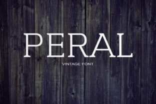 Peral: A Strong Serif Typeface for Modern Digital Branding