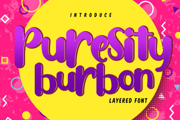 Puresity Burbon: A Layered Script Handwritten Font for Handmade Branding