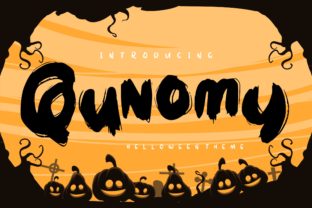 Qunomy: A Spooky Decorative Font for Mystical Digital Branding