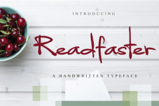 Readfaster: A Romantic Handwritten Typeface for Editorial Design