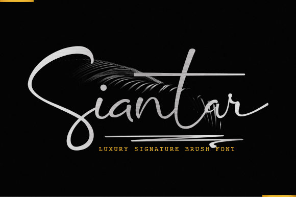 Siantar: The Luxurious Signature Font for Romantic Branding