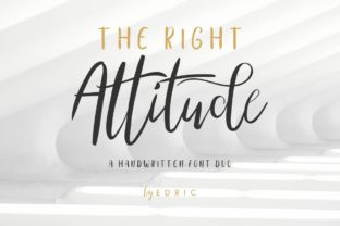 The Right Attitude Duo: A Modern Font Pairing for Brand Identity