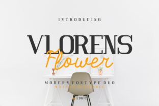 Vlorens Flower Duo: A Modern Serif Font for Standout Branding